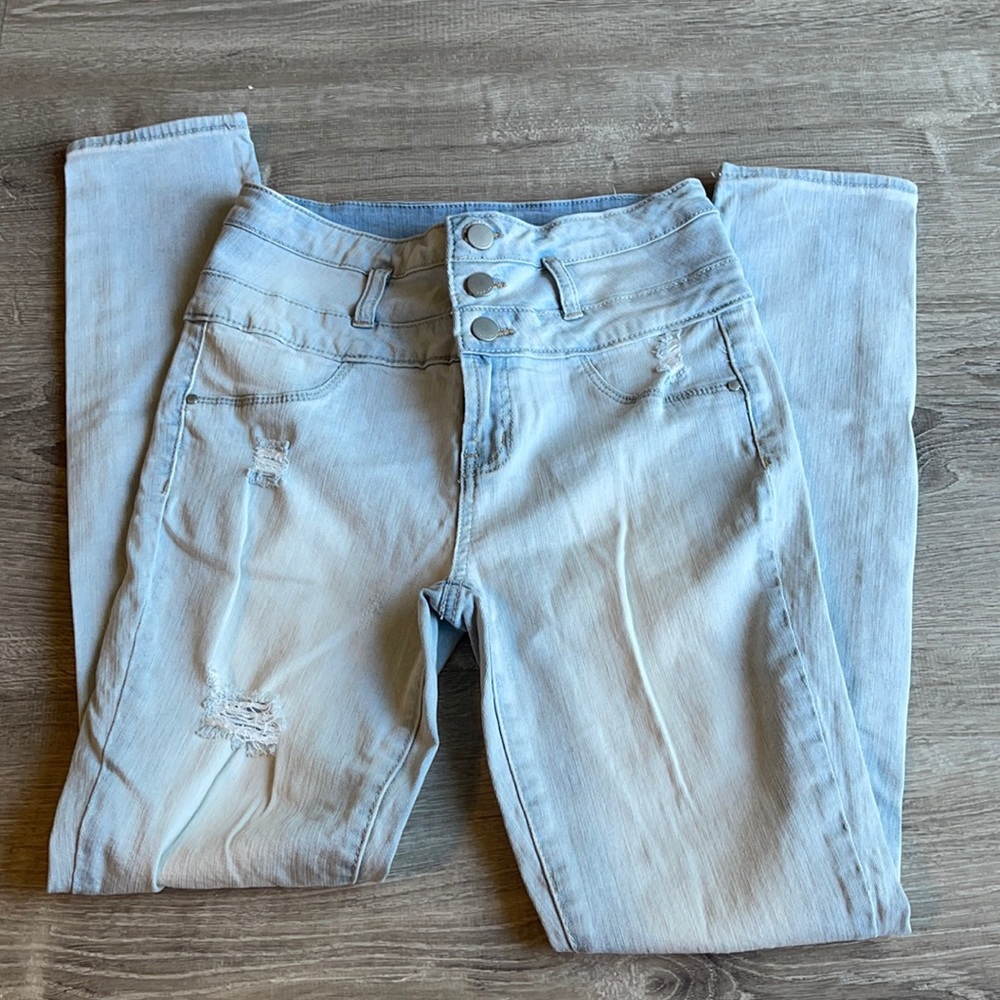 Refuge high rise distressed Jegging
